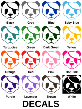Pirate Panda Decals